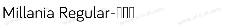 Millania Regular字体转换